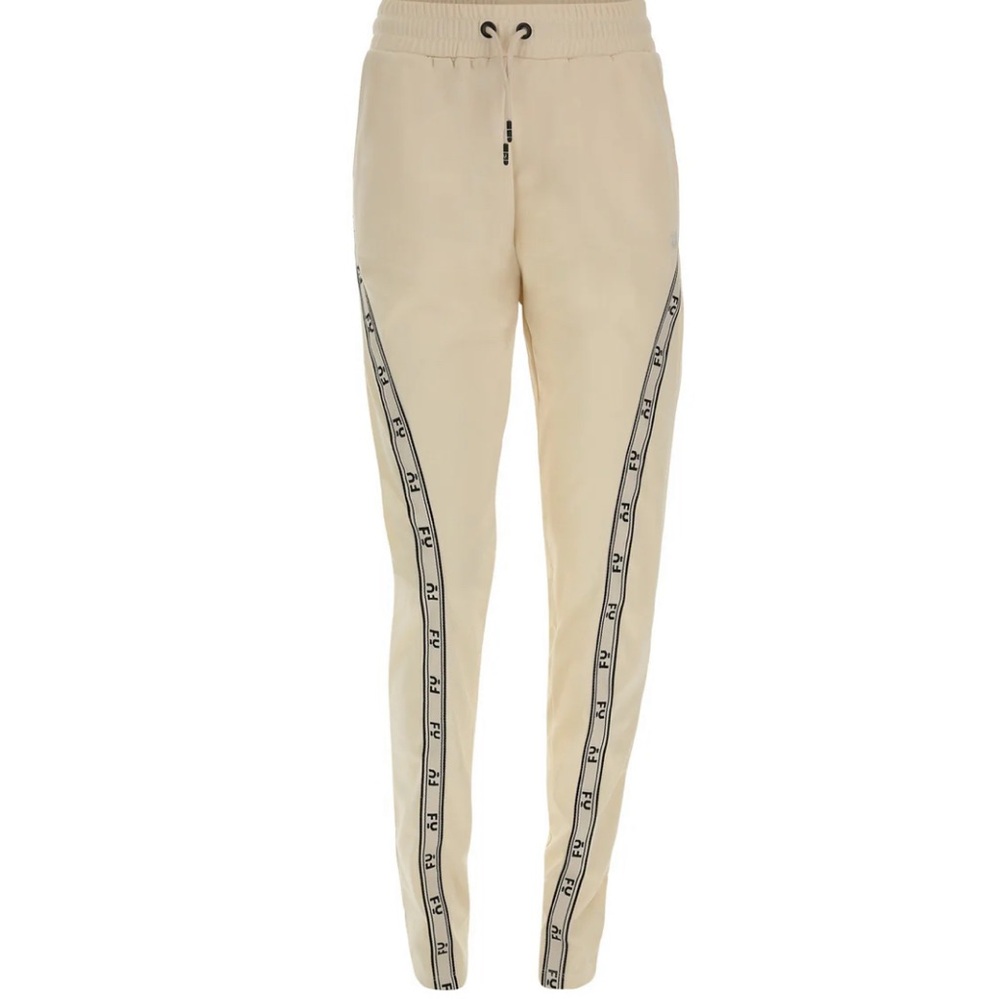 Made by Freddy TRACK PANT Logo Styling, Beige, Sz S